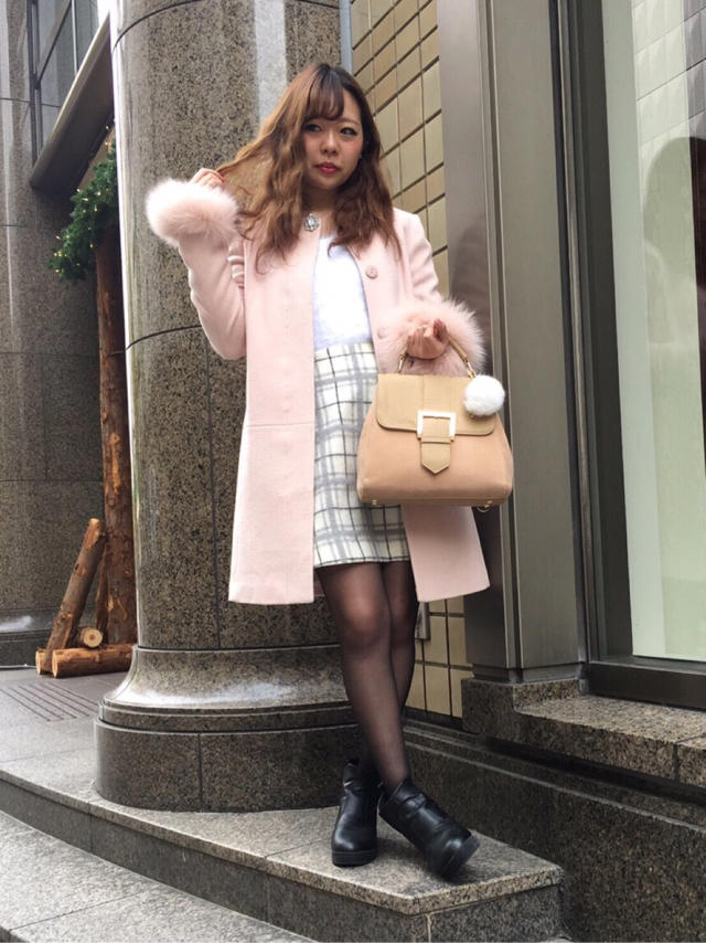♡ファー×ビジュー付きコート♡