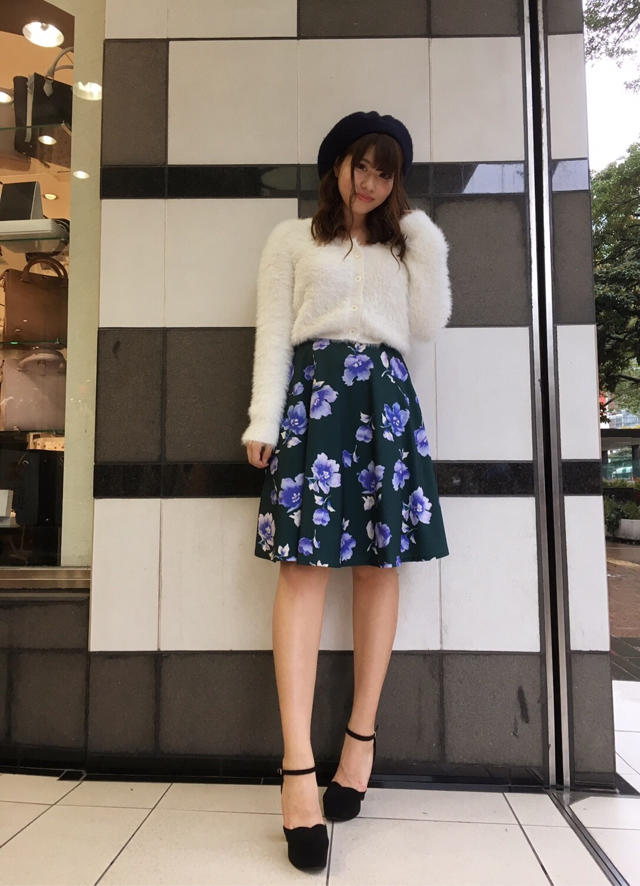 シャギーボタン付きニット♡ゆき