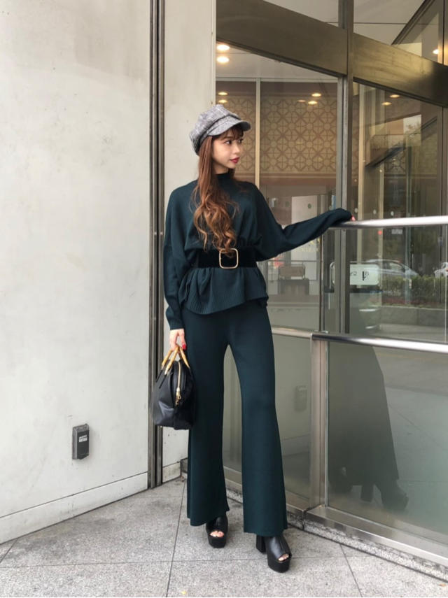 ニットワイドパンツ♡セットアップ