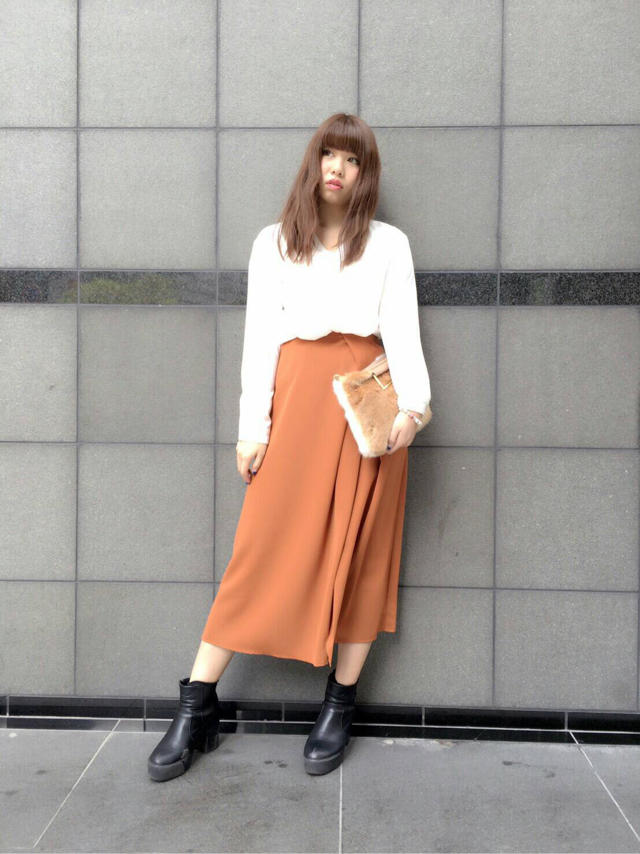 タックスリットロングスカート♡たっきー