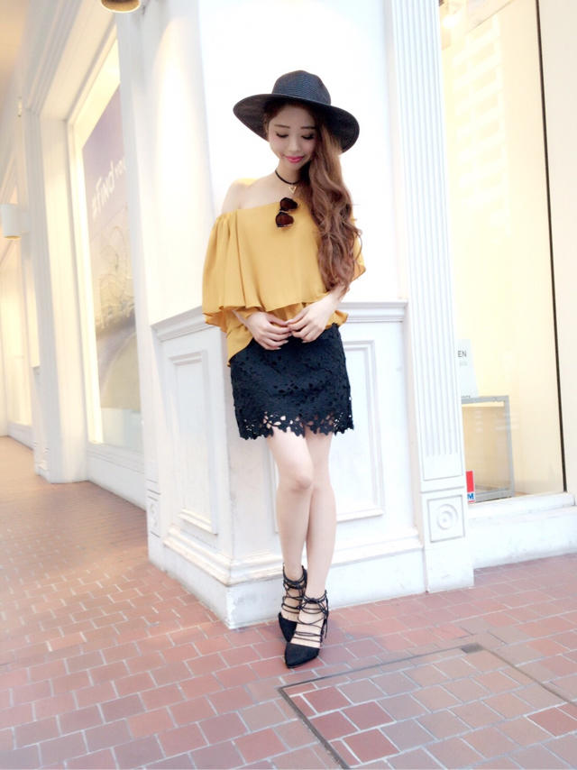 大人気!!裾フリルtops&flowerレースsk♡♡♡たっきー