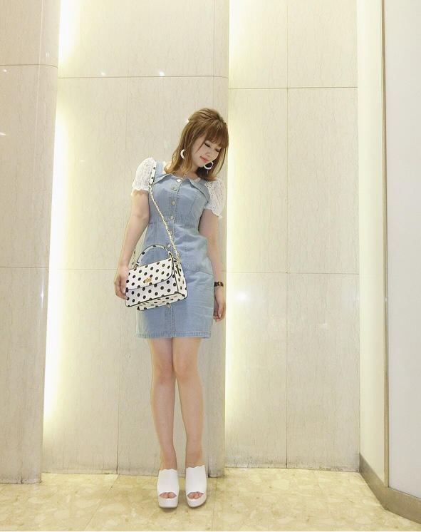 デニムワンピースᵃⁿᵈレースインナー ♥ arina