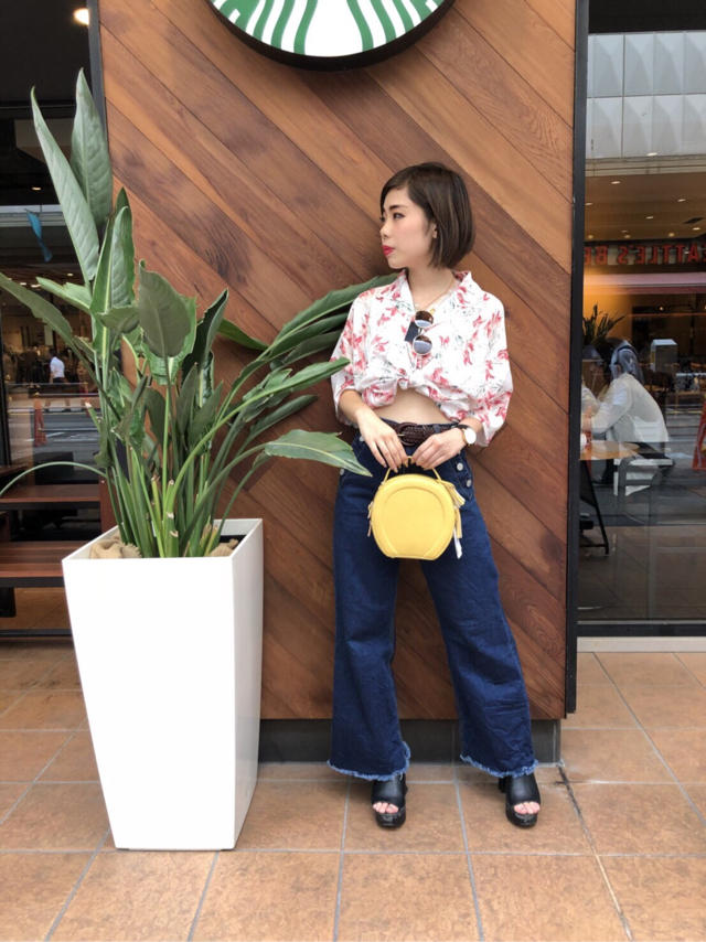 花柄シャツ♡はるな