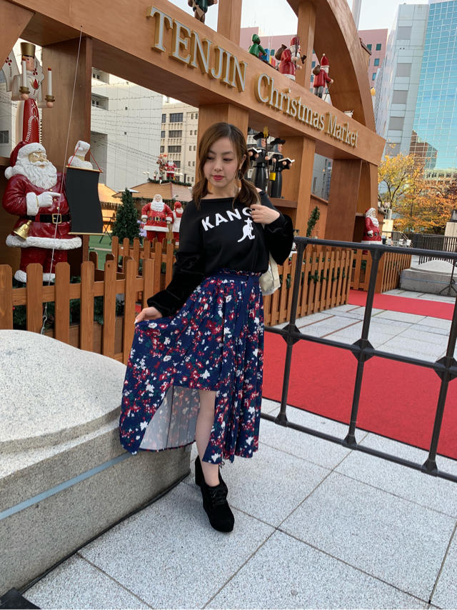 フラワープリーツスカート♡あや