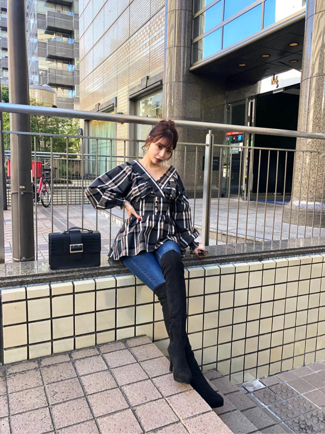 ニーハイブーツでモテコーデ♡