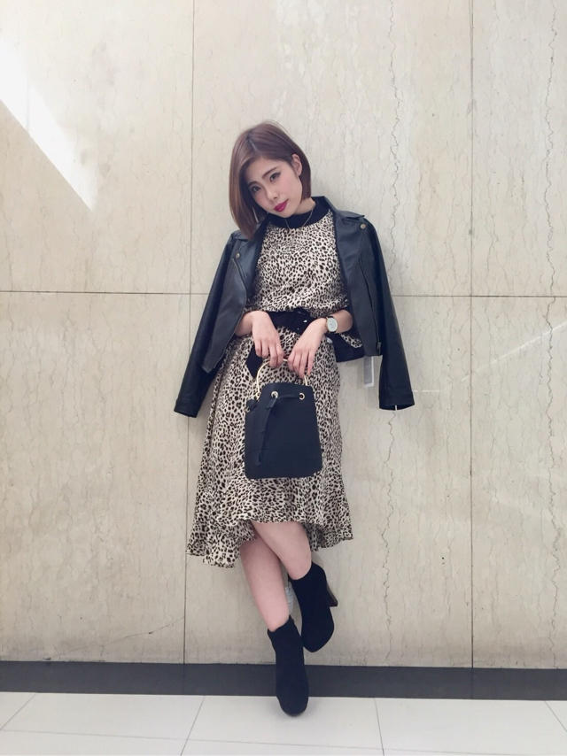 レオパードワンピース♡saki