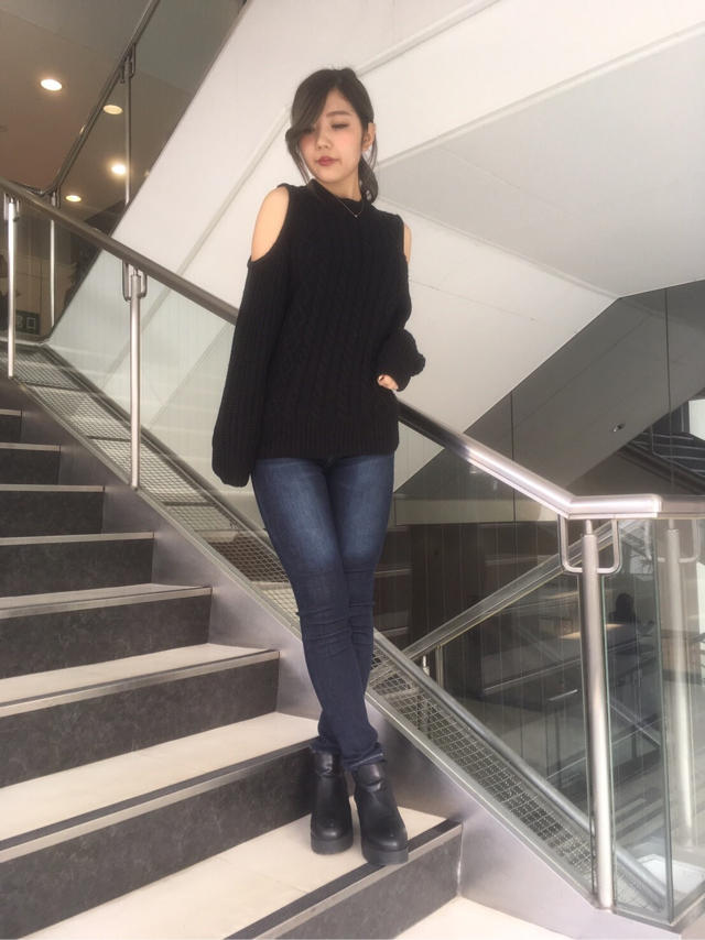 sexy 肩空きknit♡♡いわたん