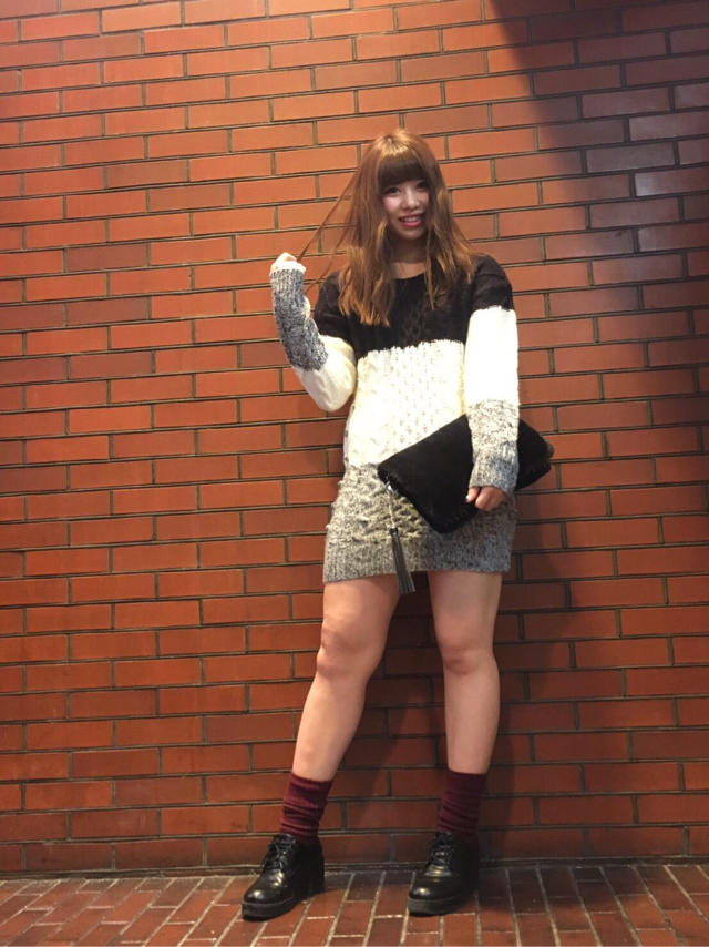 この時期使えるケーブルニット♥︎︎たっきー