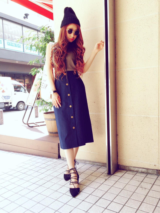 ロングデニムスカート♡ゆき