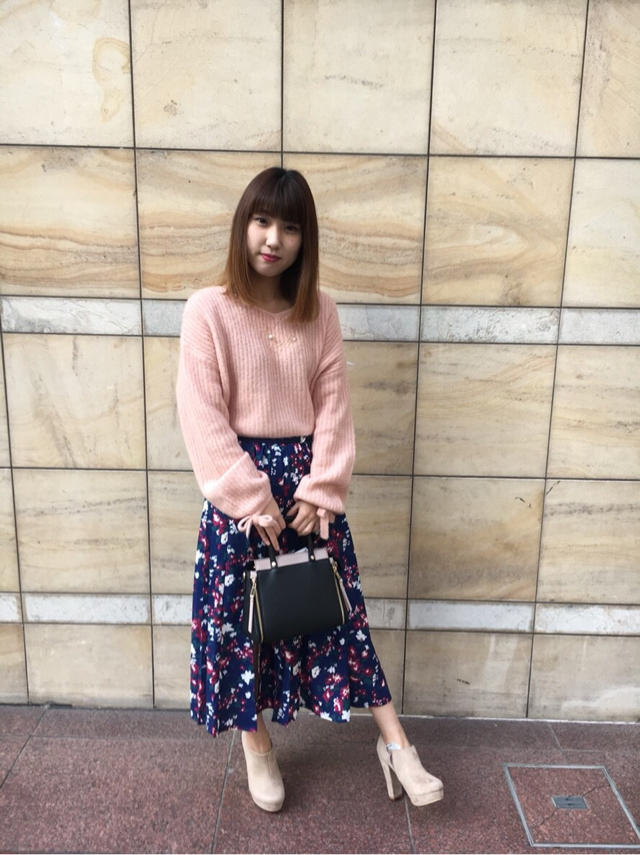 フラワープリーツスカート♡はるな