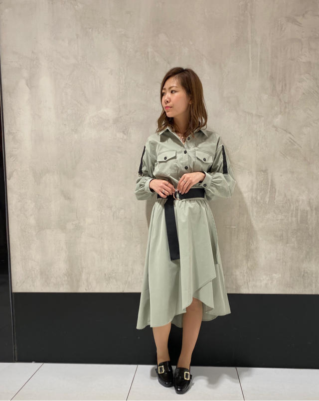 配色テープシャツワンピース✩.*˚Arisa