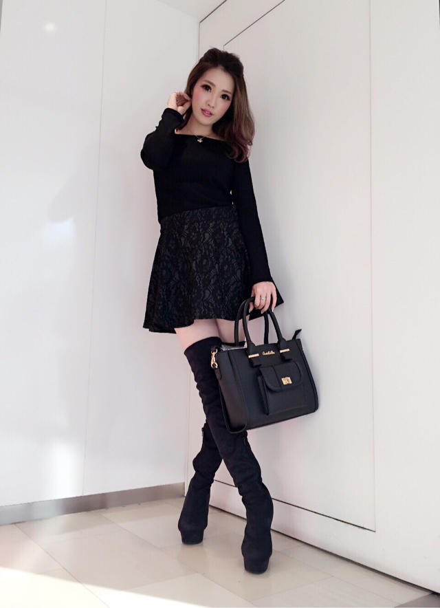 blackコーデ♪しーすけ