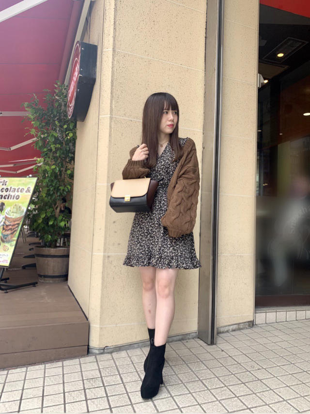 小花柄♡ミニワンピ