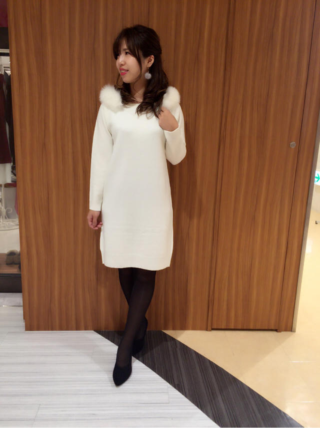 ニットワンピでモテっ☆