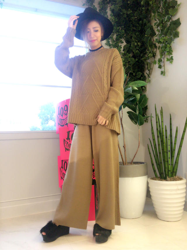 ワイドパンツニットアップ♡まなみん