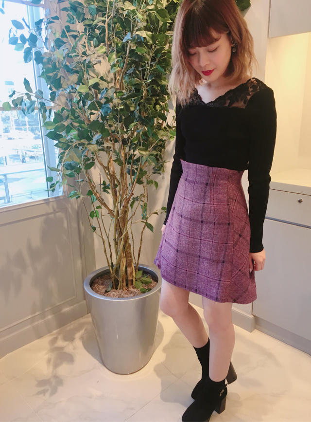 大人ピンクコーデ❤︎大好きお肉ランチ