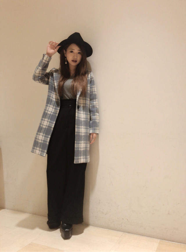 起毛チェックチェスターコート ♥ ナチュラルメイクDay ♥ arina