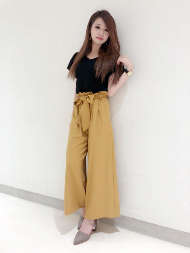 再入荷っっ！！！大人気！！！arinaおすすめ ♥ ワイドパンツドッキングオールイン ♥