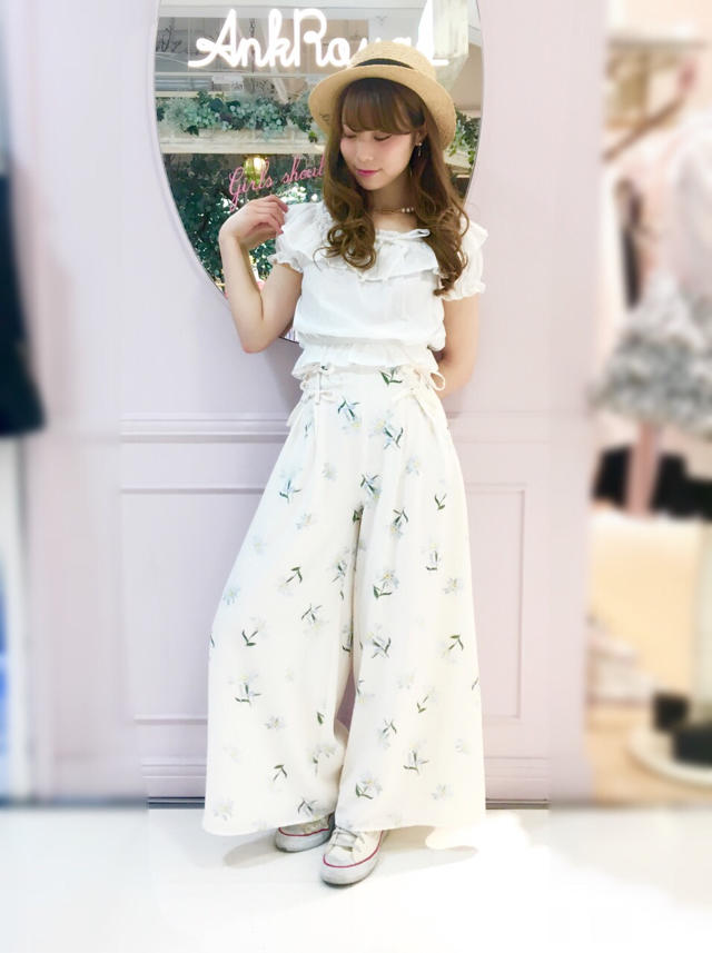 原宿店♡リボンマーガレット柄パンツで大人可愛いstyle♡