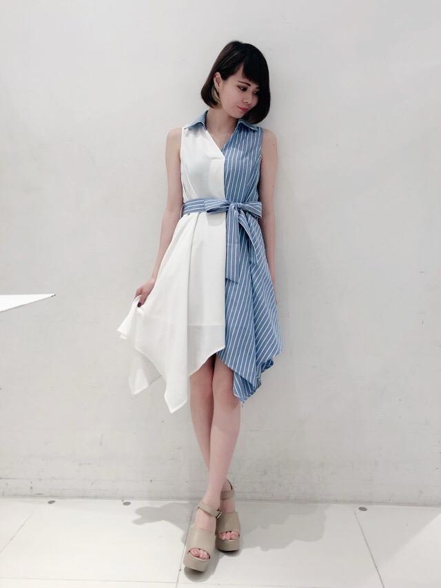 ブロッキングシャツワンピ♡Kotomi