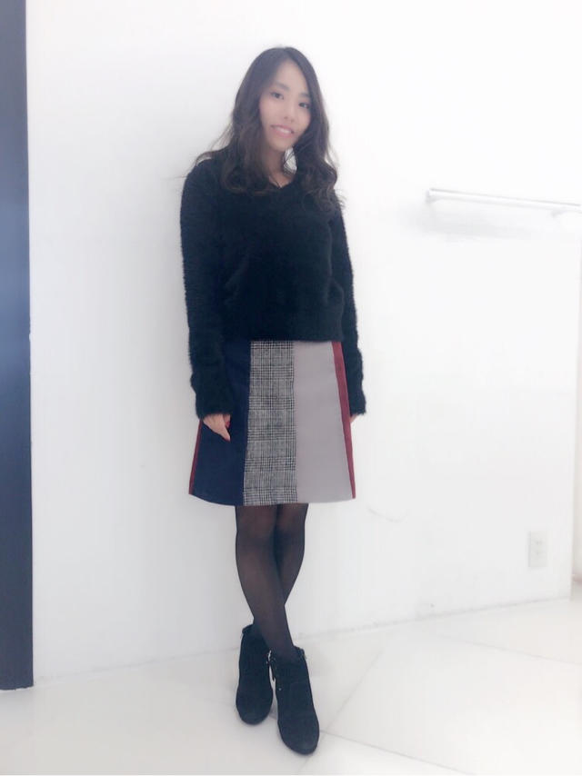 冬のシンプルスカートコーデ♡