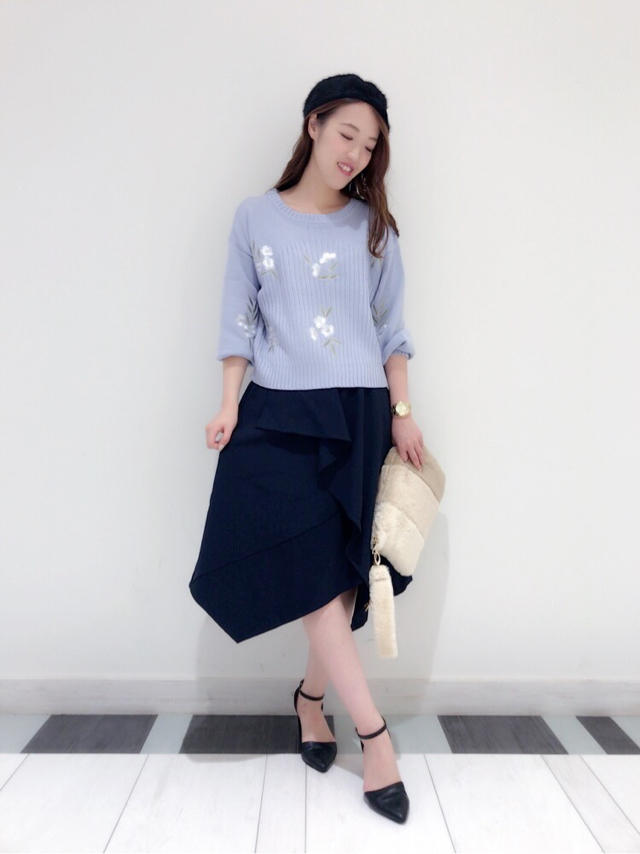 新作刺繍ニット購入コーデ♡KTD