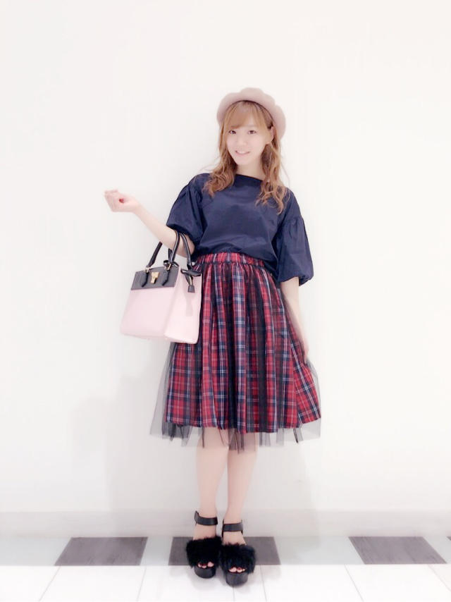 秋服チェック柄♡