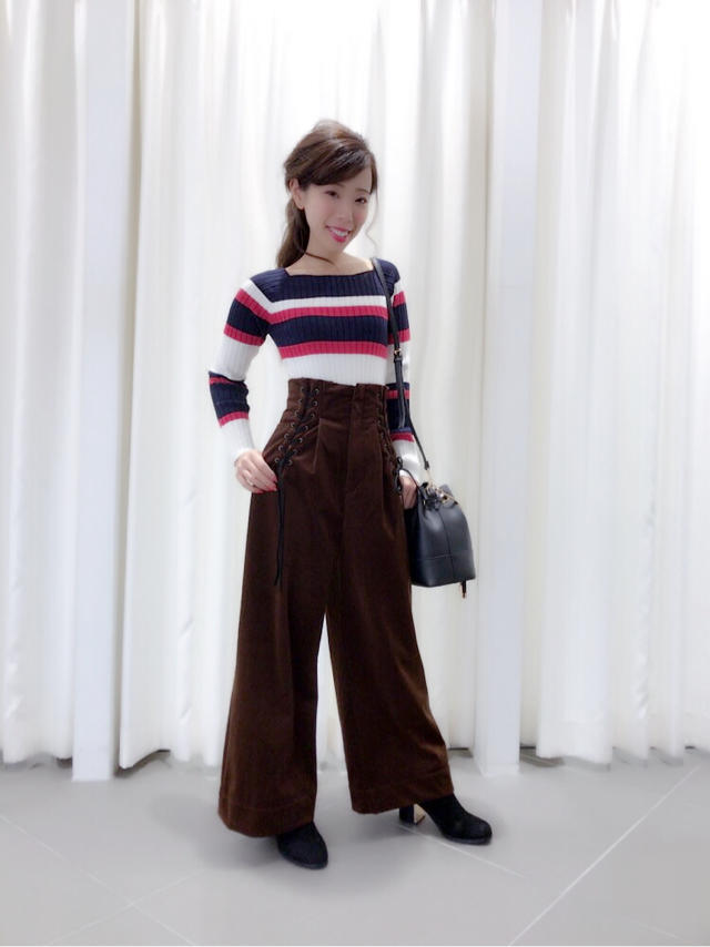 まいやん着用♡コーデュロイワイドP♡misato