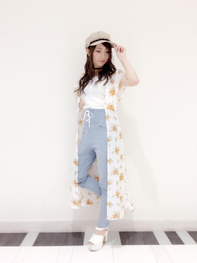 花柄ロングガウン♡お仕事終わりに…♡