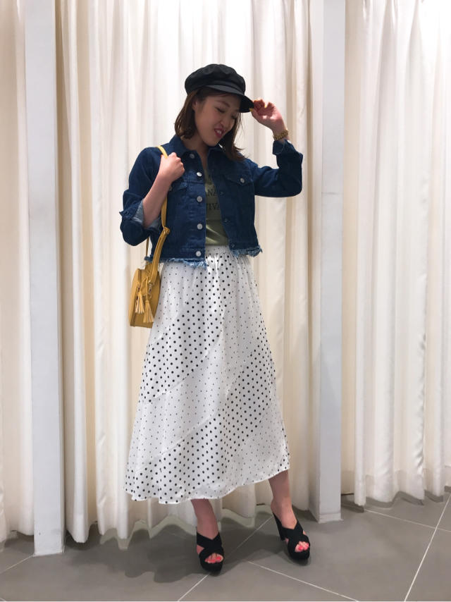春のトレンド♡ ドットロングスカート♡KTD