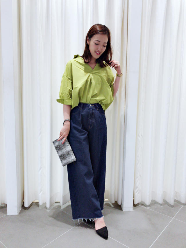 denim addict♡センタープレスワイドパンツ♡KTD