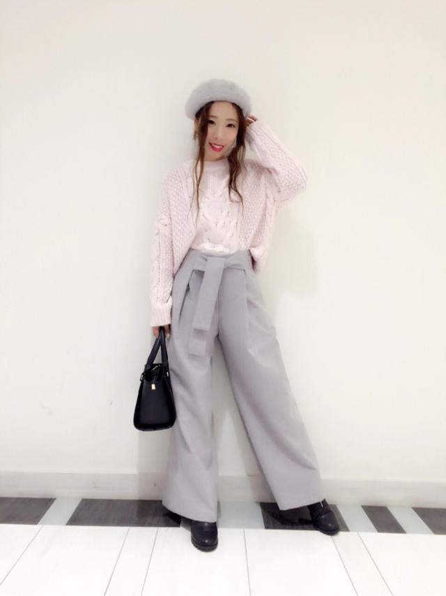 前縛りワイドP着回し♡misato
