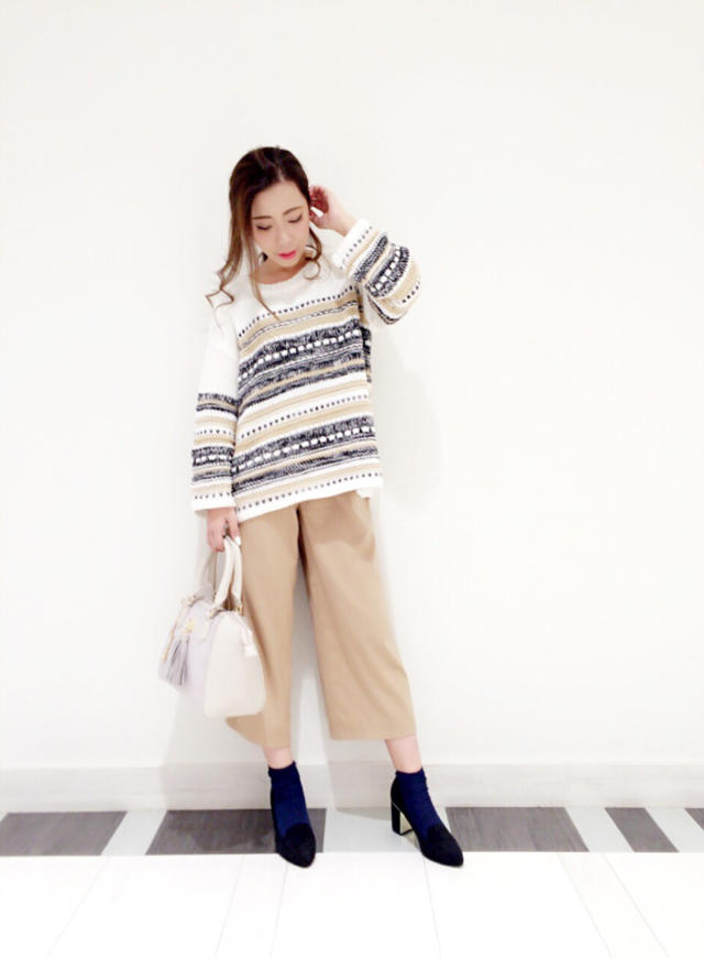 ViVi掲載柄ニット♡misato