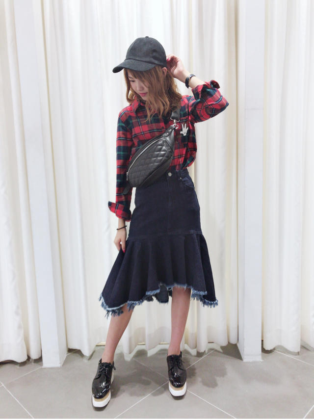 Disney collection♡ミッキーチェックシャツ♡HONOKA