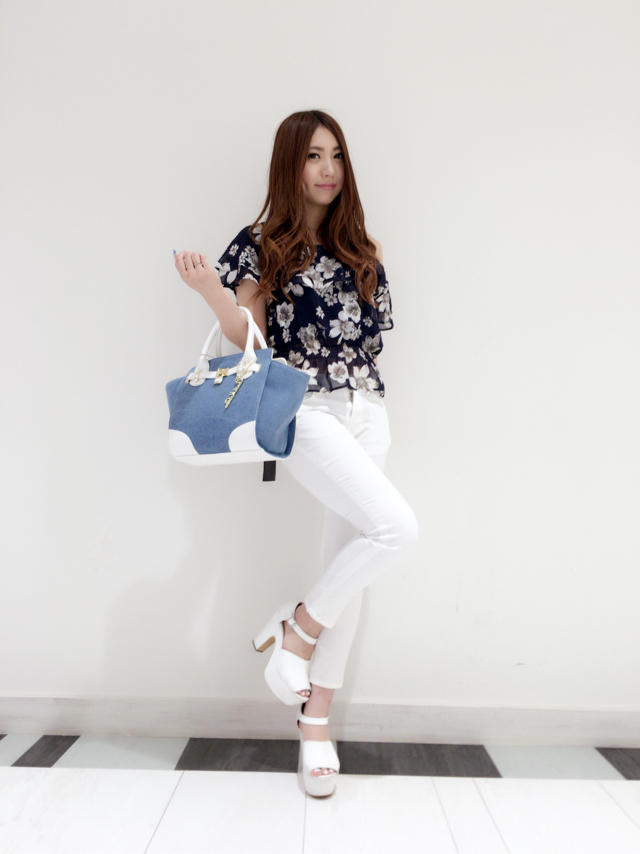 花柄シフォンTops♡おすすめパスタ♡