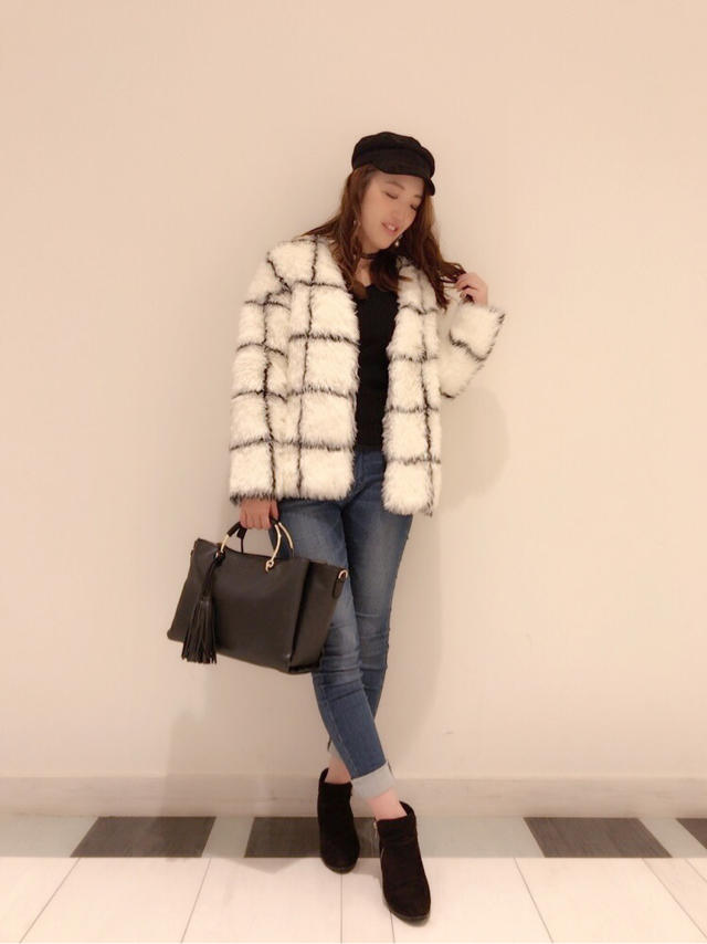 ビッグシルエットファーコート♡KTD 