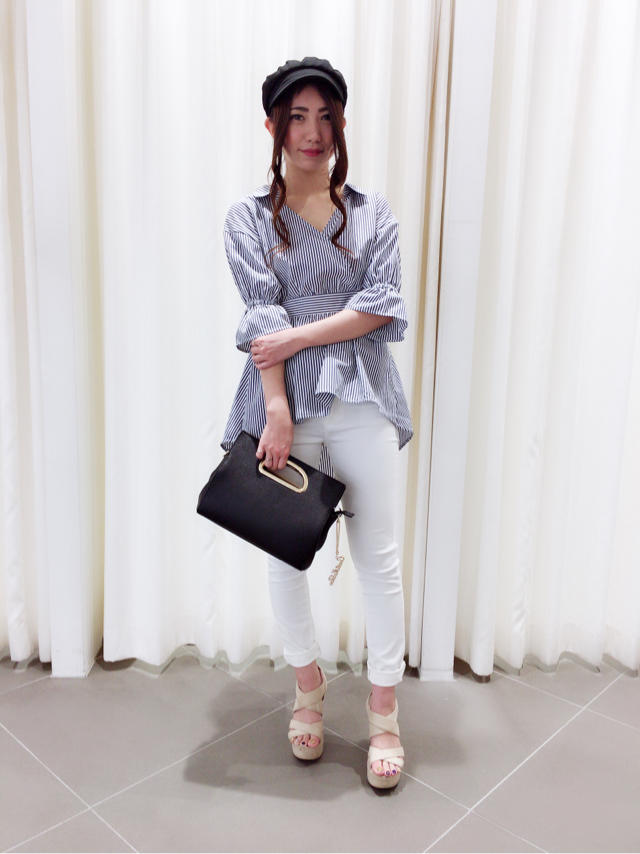 カシュクールシャツ♡美容day♡Kajikaji