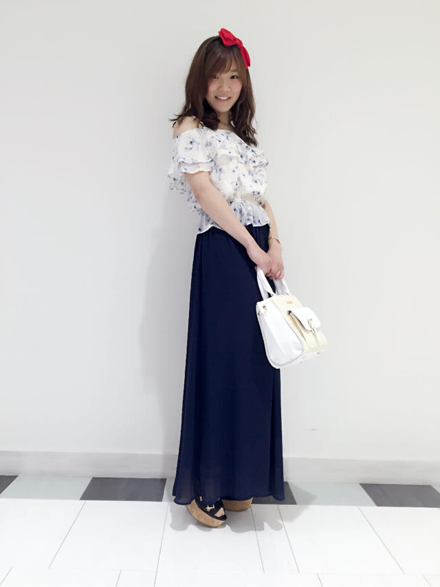 大人可愛いガウチョコーデ♡