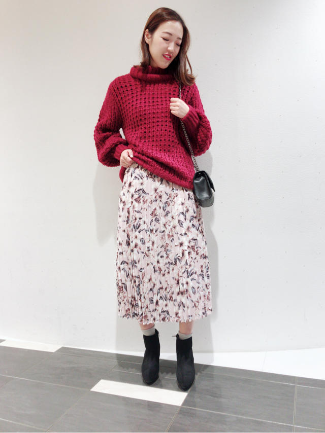 Newハイネックローゲージニット着回し❥❥KTD
