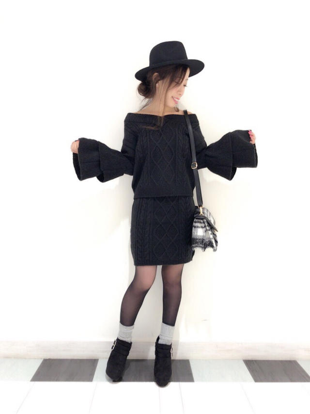 大人気♡まいやん着用ボリューム袖♡セットアップ♡misato
