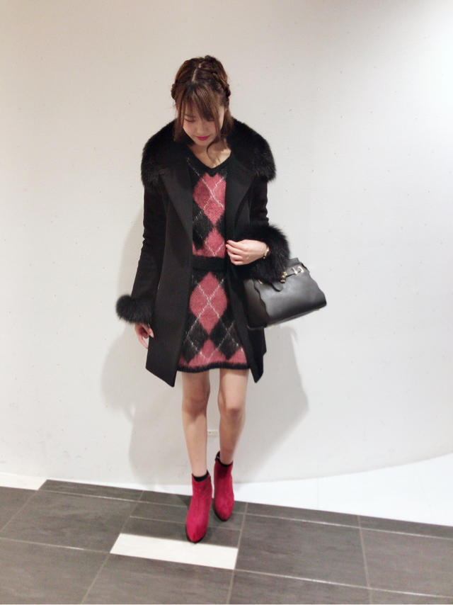 アーガイル柄☃︎ニットセットアップ♡HONOKA