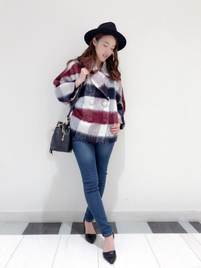起毛チェックコート♡カタログ掲載♡KTD