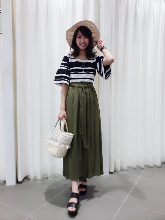 ネックレス付き♡フレアトップス♡HONOKA 