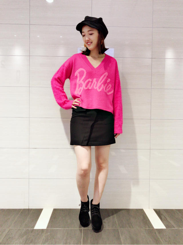Barbie コラボ ♡ Vネックニット KTD