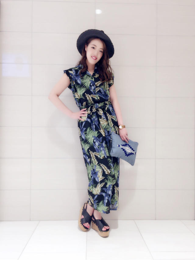 プリントシャツオールインワン♡KTD