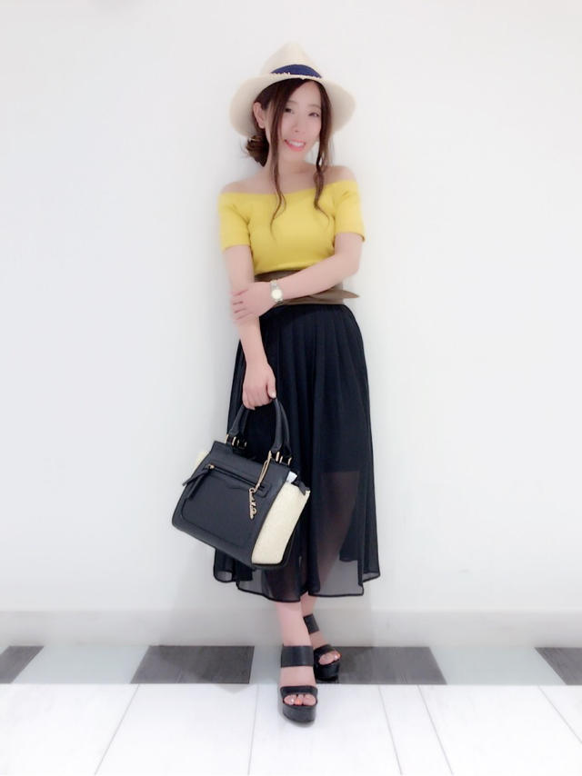 再入荷♡透けマキシ丈スカート♡misato