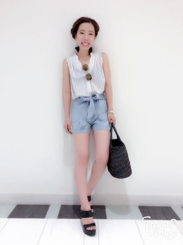 真夏のお出かけcode♡ピンストライプでstyle up♡misato