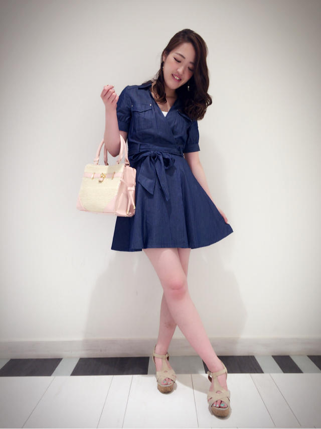 デート服にっ…♡denimワンピース♡