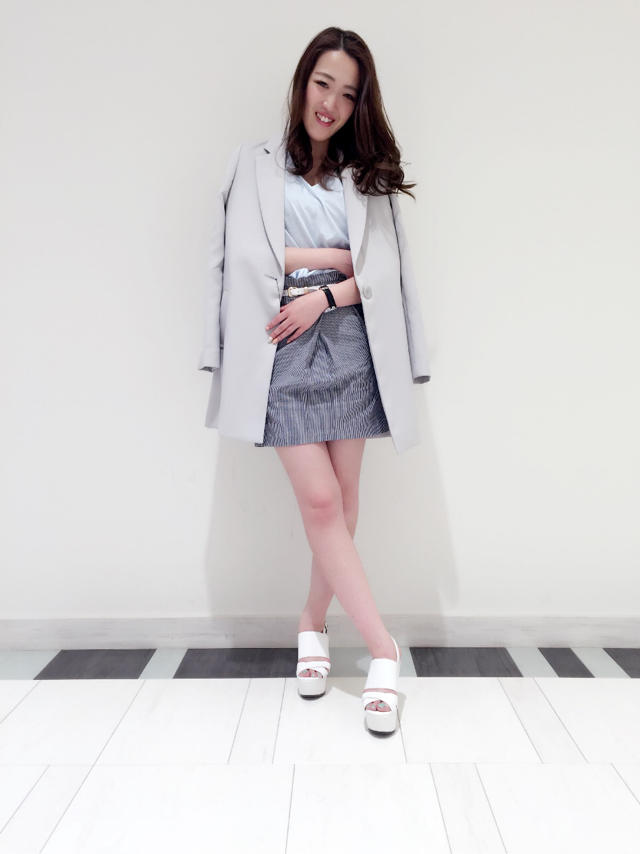新作コクーンスカート ♡ jacket着回し