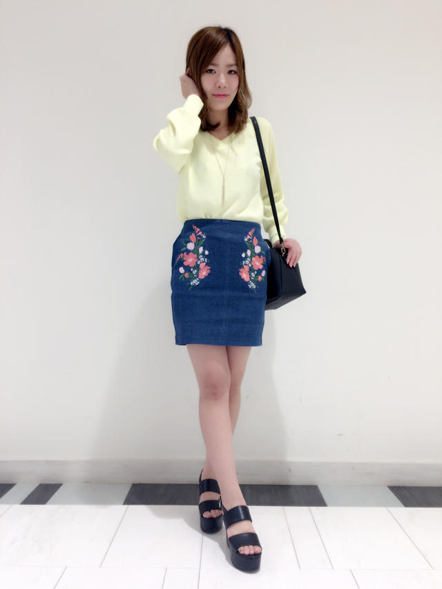 大人気☆刺繍スカート♡